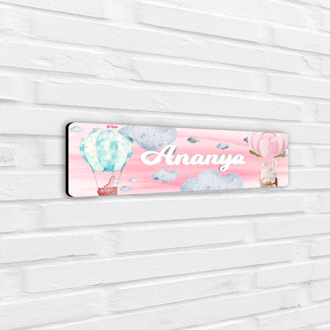 Happy Ballooners Name Plate (Petite) (kids)