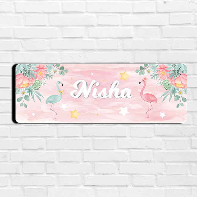 Flamingoland Name Plate (Petite) (kids)