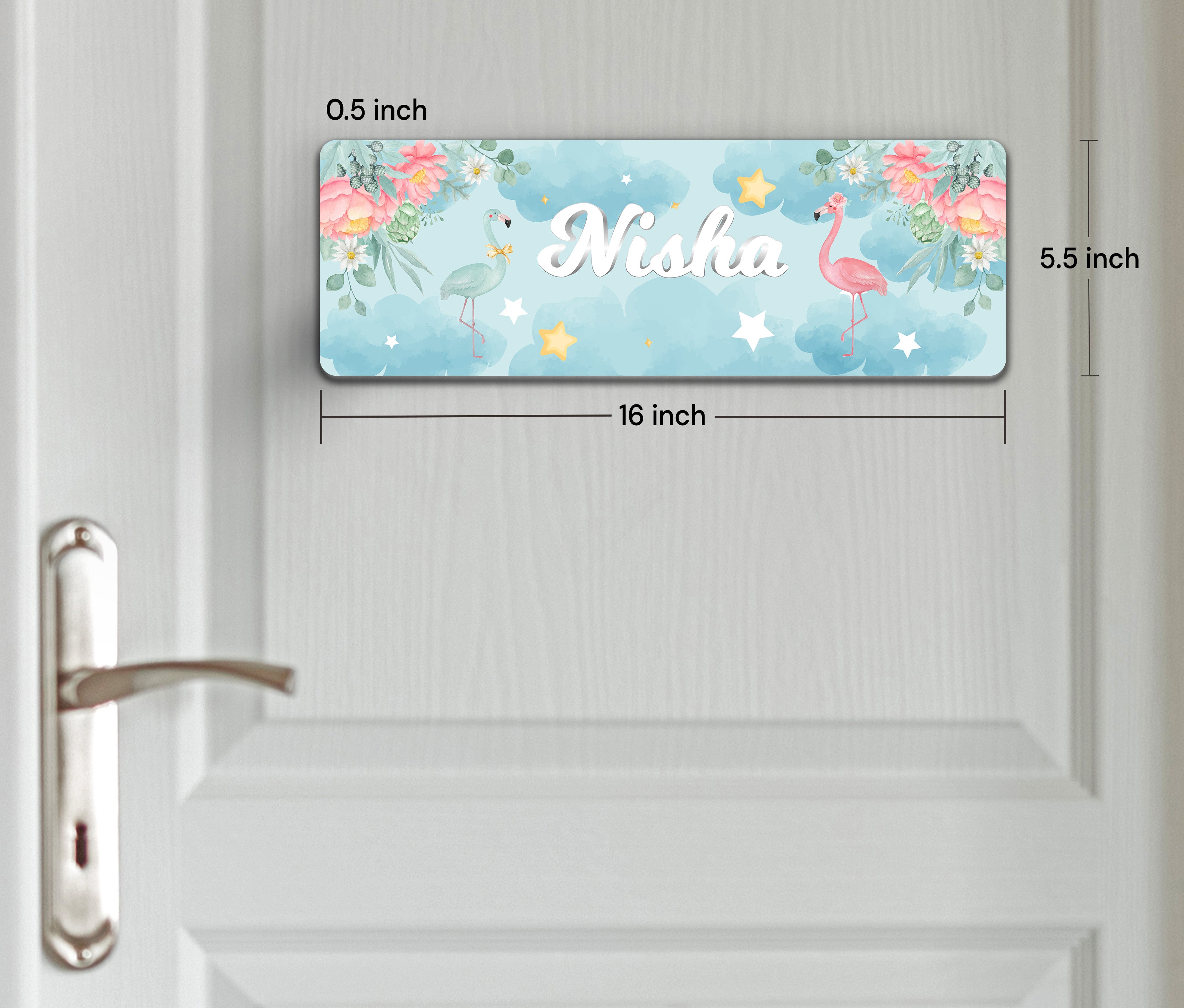 Flamingoland Name Plate (Petite) (kids)