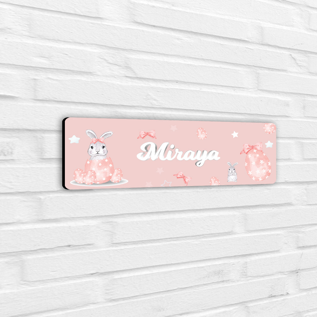 Easter Bunnies Name Plate (Petite) (kids)
