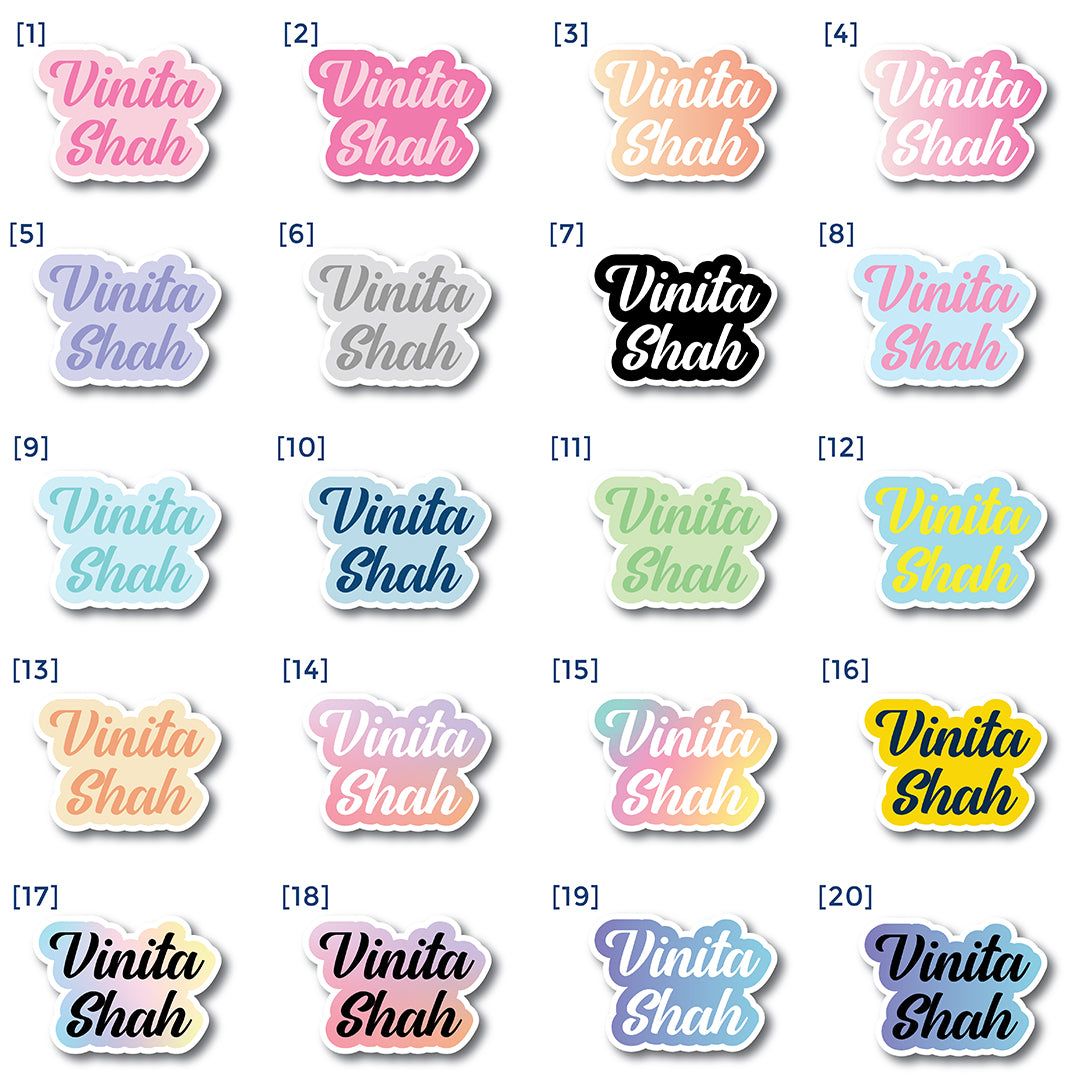 Shape Cut Sticker - Set of 60