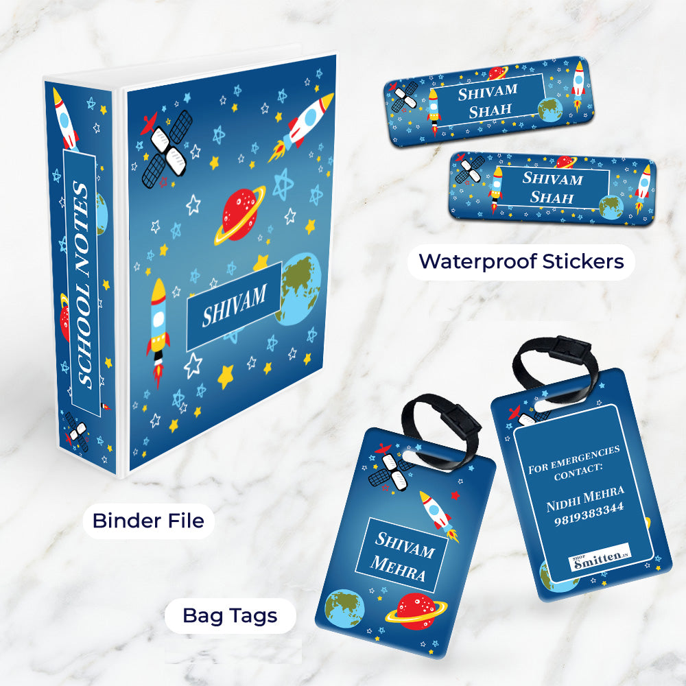 Space Satellites Stationery Set (kids)