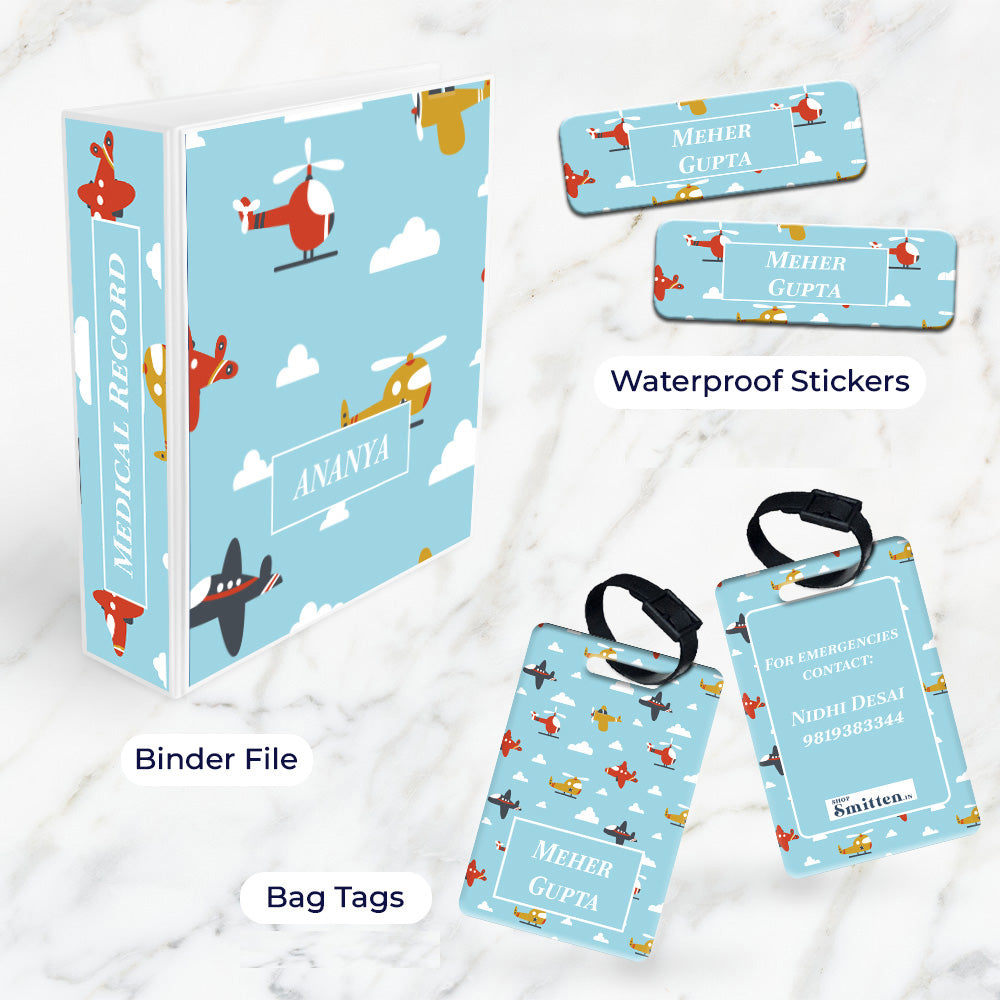 Airplane Skies Stationery Set (kids)