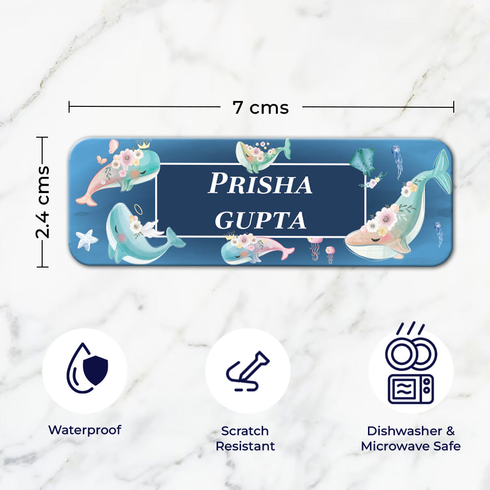 Floral Whales Stationery Set (kids)