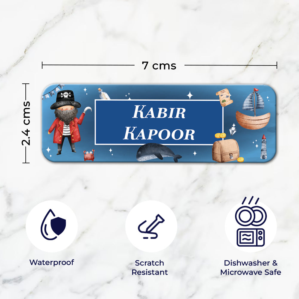 Treasure Island Waterproof Sticker - Set of 60