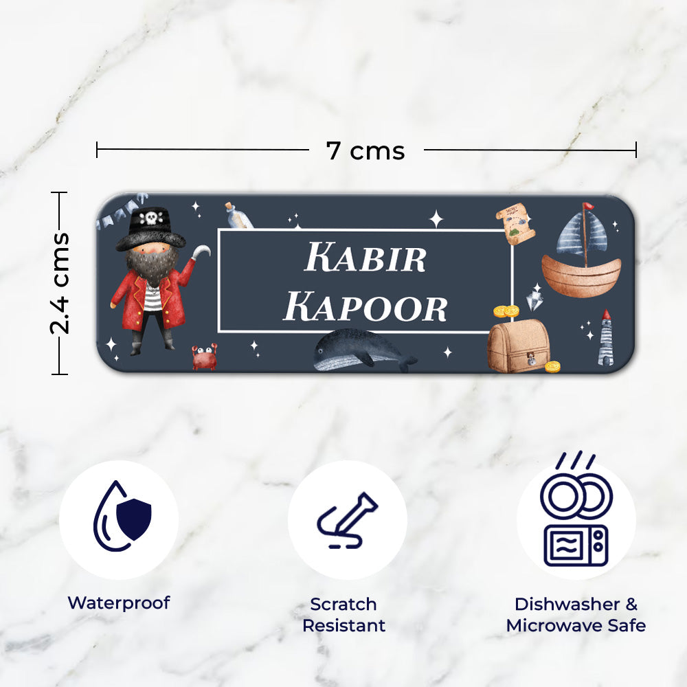 Treasure Island Waterproof Sticker - Set of 60