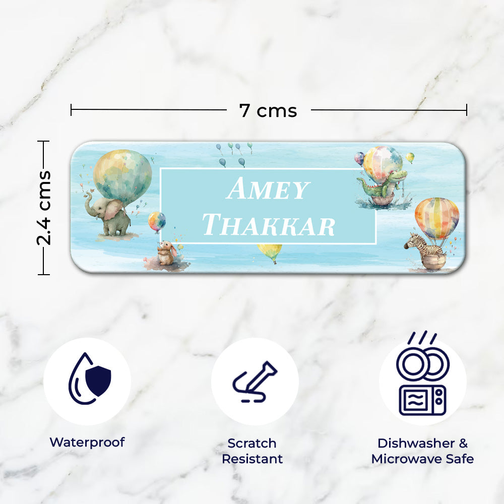 Balloon Safari Waterproof Sticker - Set of 60