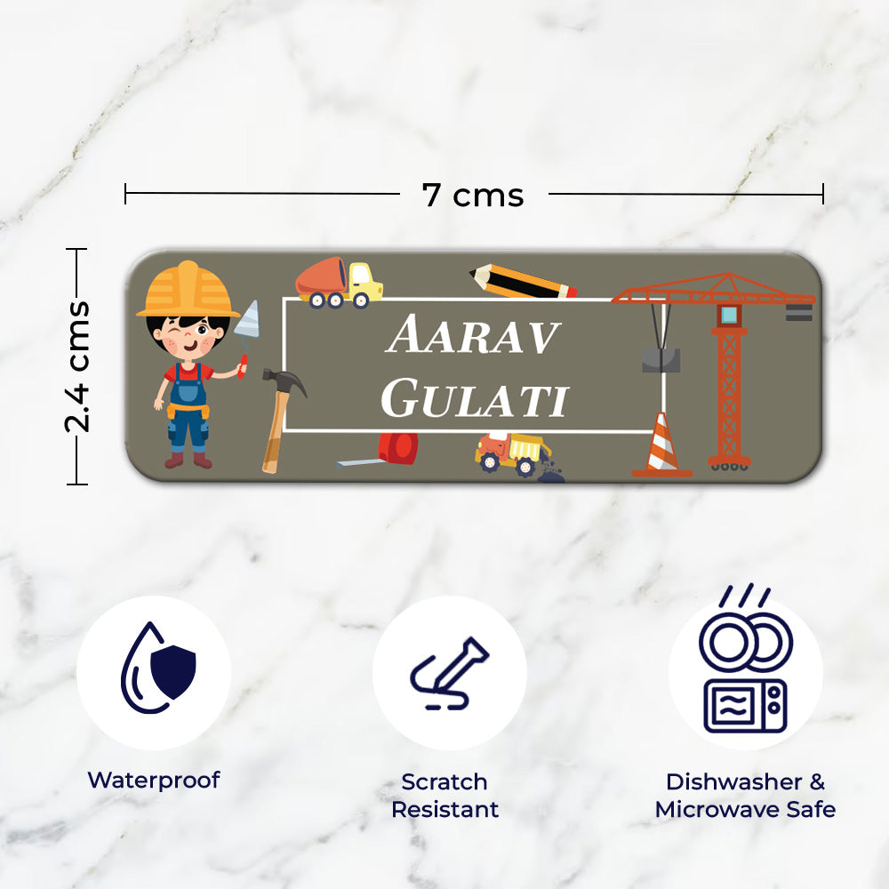 Little Builder Waterproof Sticker - Set of 60