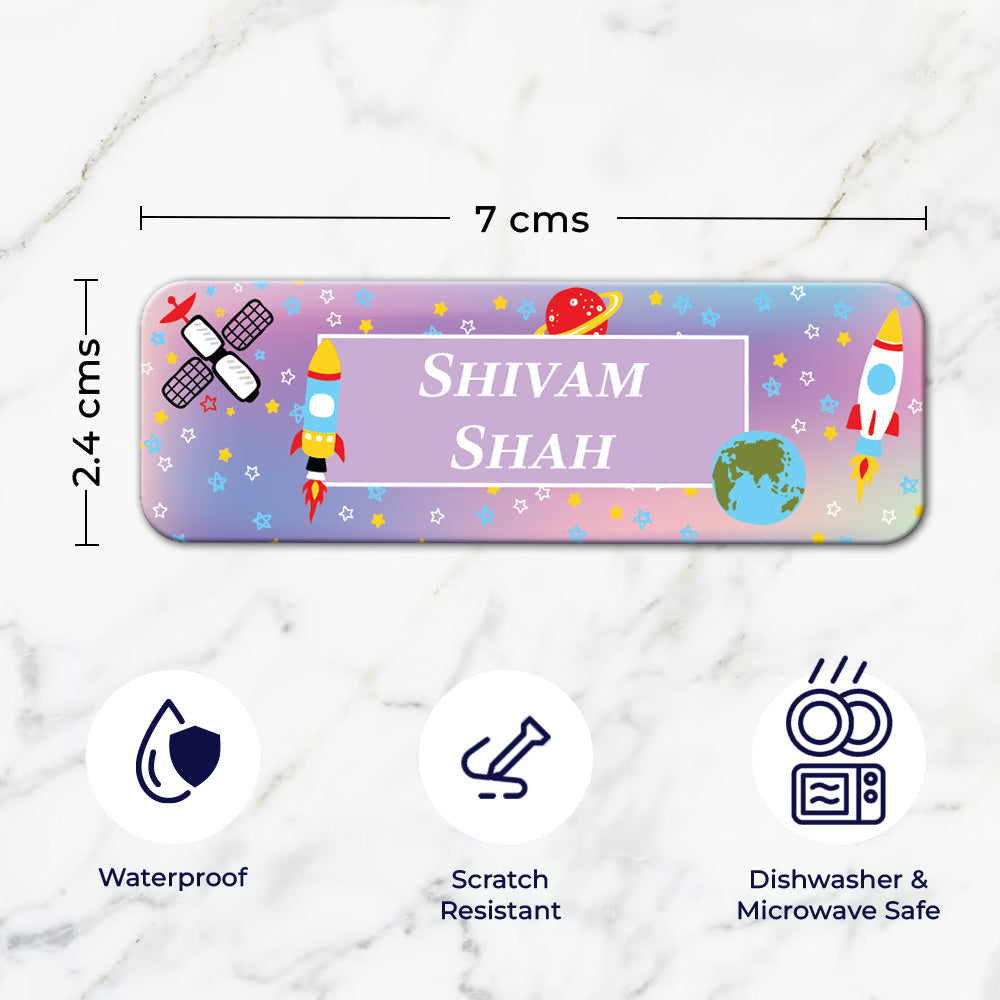 Space Satellites Waterproof Sticker - Set of 60