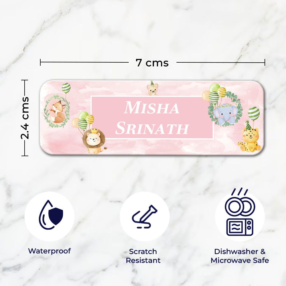 Safari Soiree Waterproof Sticker - Set of 60