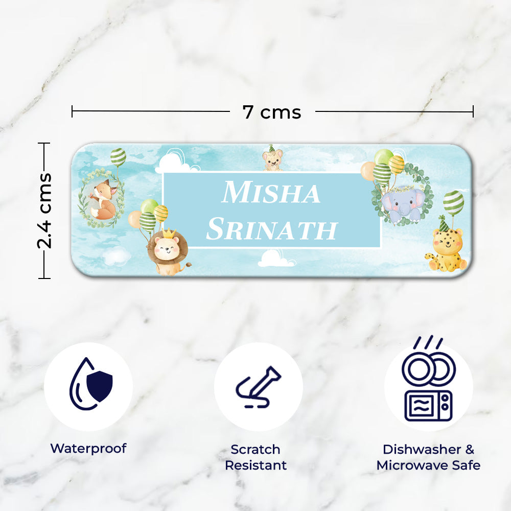 Safari Soiree Waterproof Sticker - Set of 60