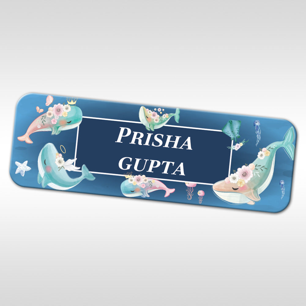 Floral Whales Waterproof Sticker - Set of 60