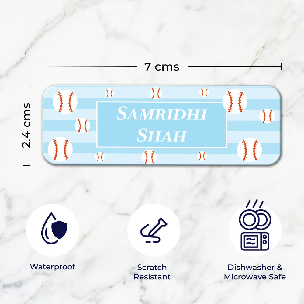 Base Ball Waterproof Sticker - Set of 60