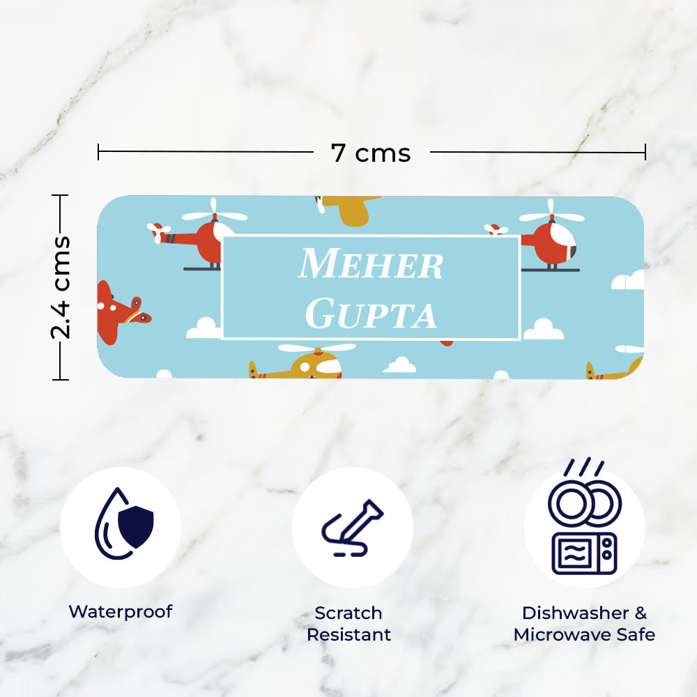 Airplane Skies Waterproof Sticker - Set of 60