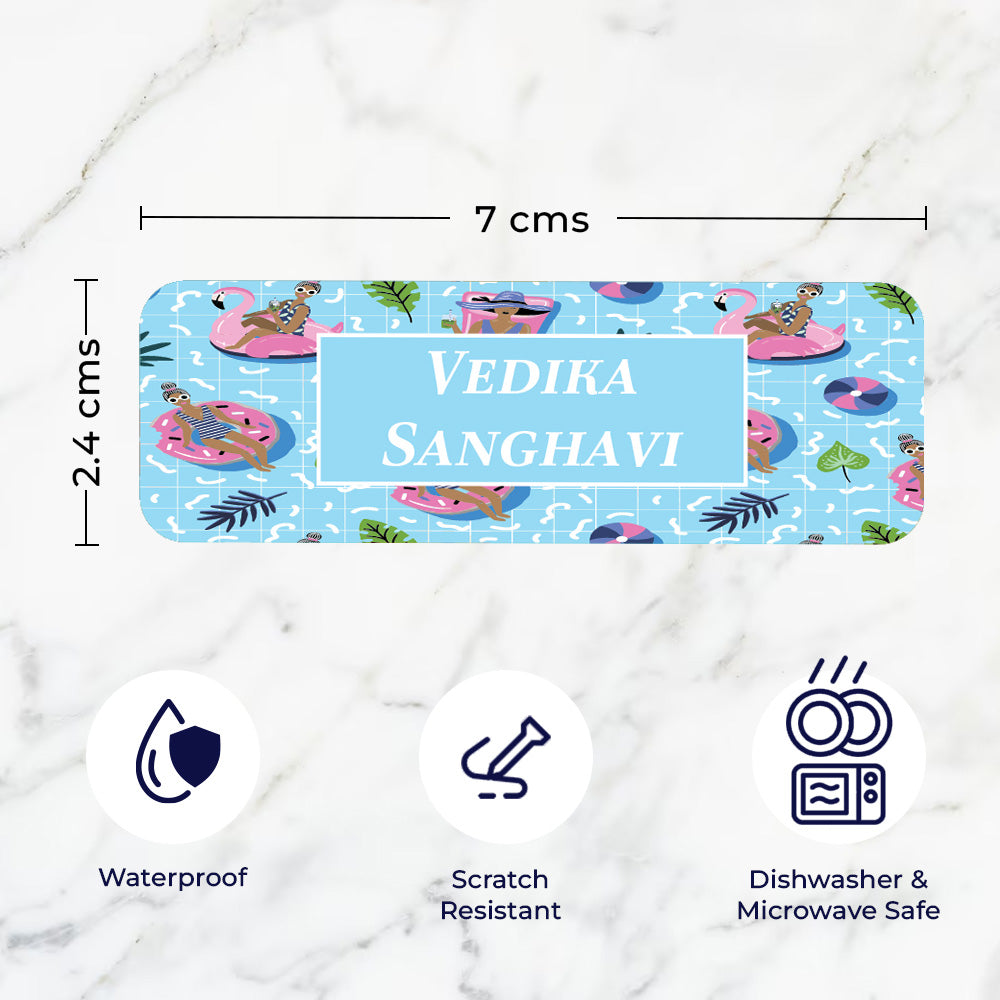 Swim Float Waterproof Sticker - Set of 60