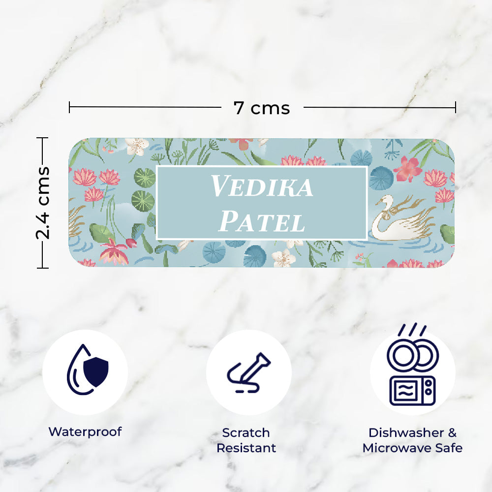 Swans Lake Waterproof Sticker - Set of 60