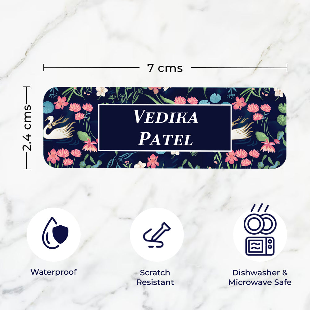 Swans Lake Waterproof Sticker - Set of 60