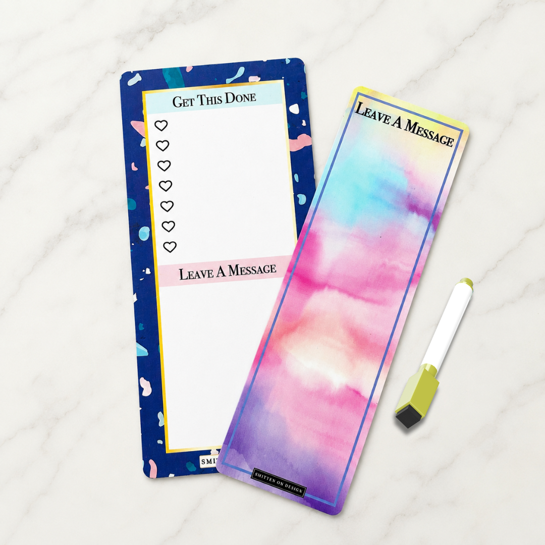 Rewritable Leave a Message / Get things done Planner with a marker