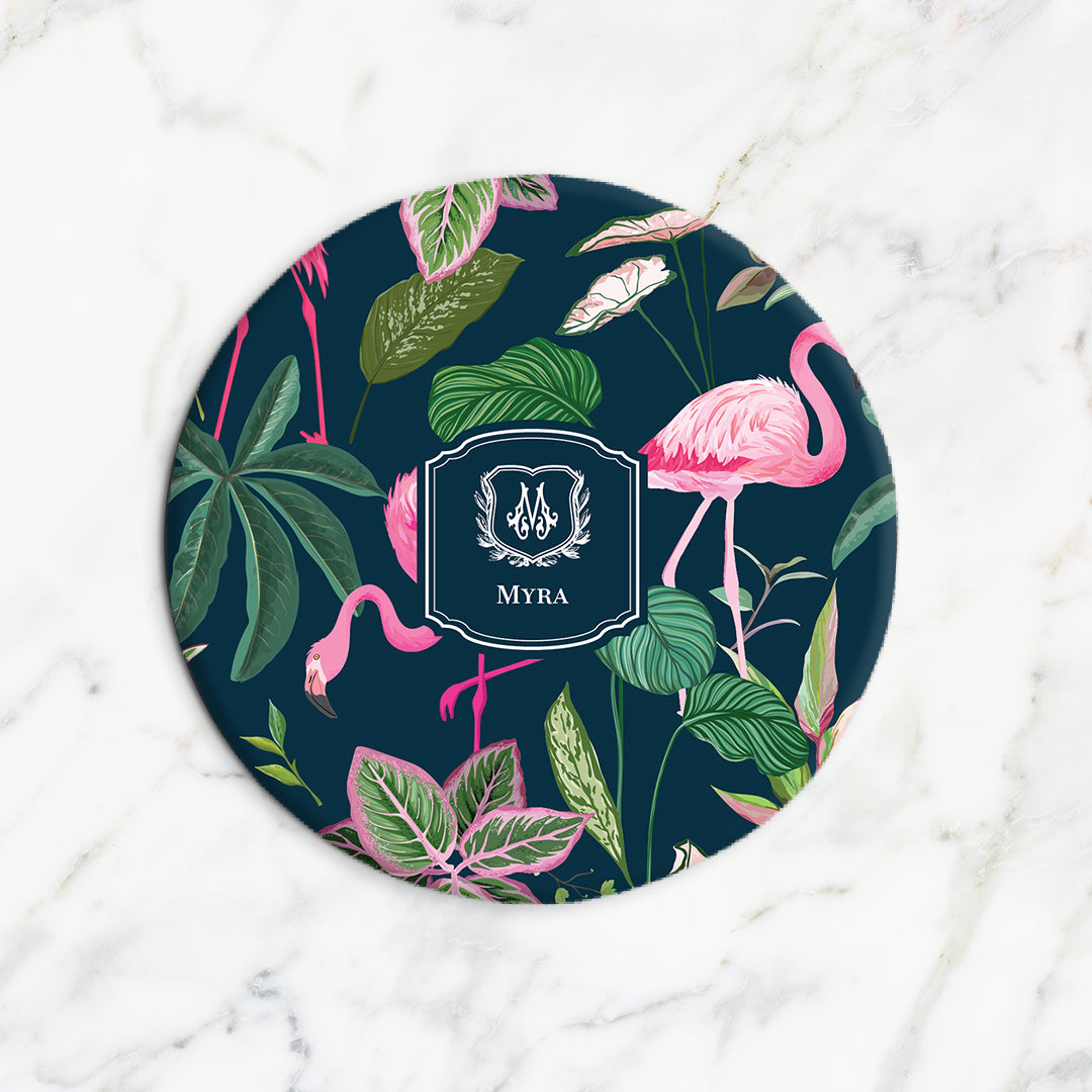 Flamingo Foliage Trivet