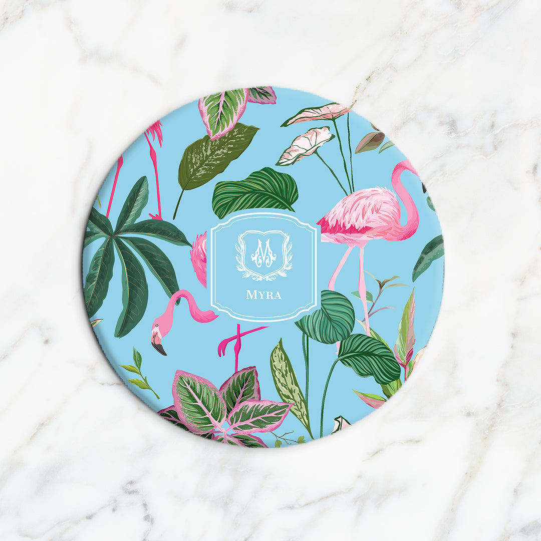 Flamingo Foliage Trivet