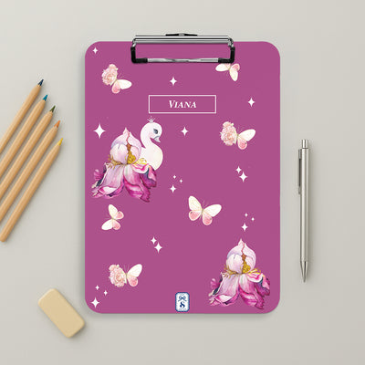 Butterfly Swan Blossom Clipboard