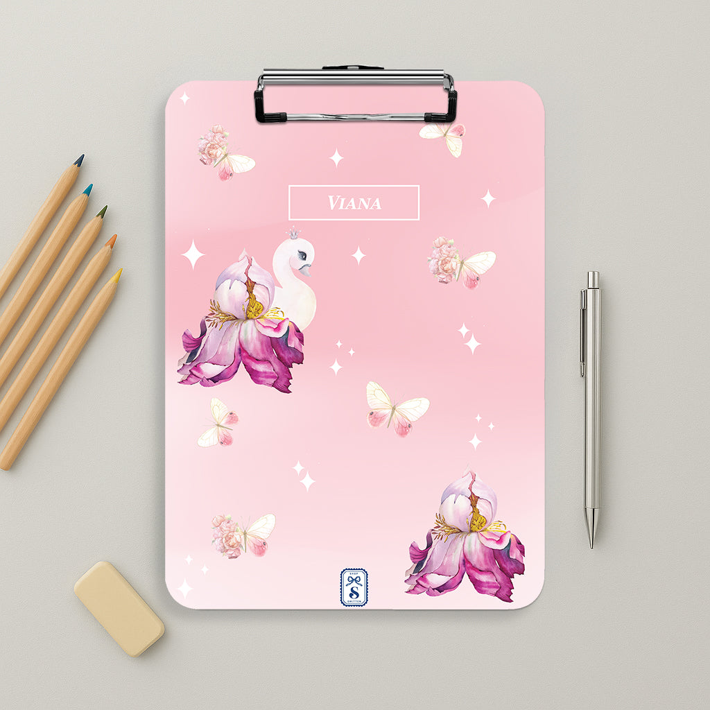 Butterfly Swan Blossom Clipboard