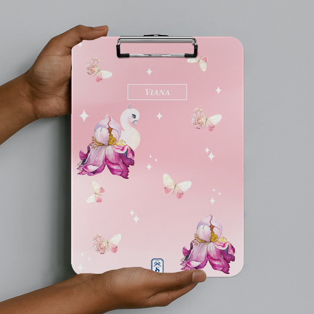 Butterfly Swan Blossom Clipboard