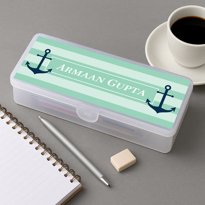 Nautical Anchor Pencil Box