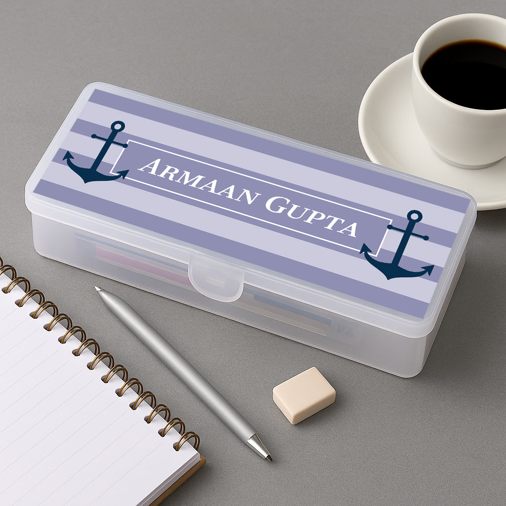 Nautical Anchor Kids Pencil Box