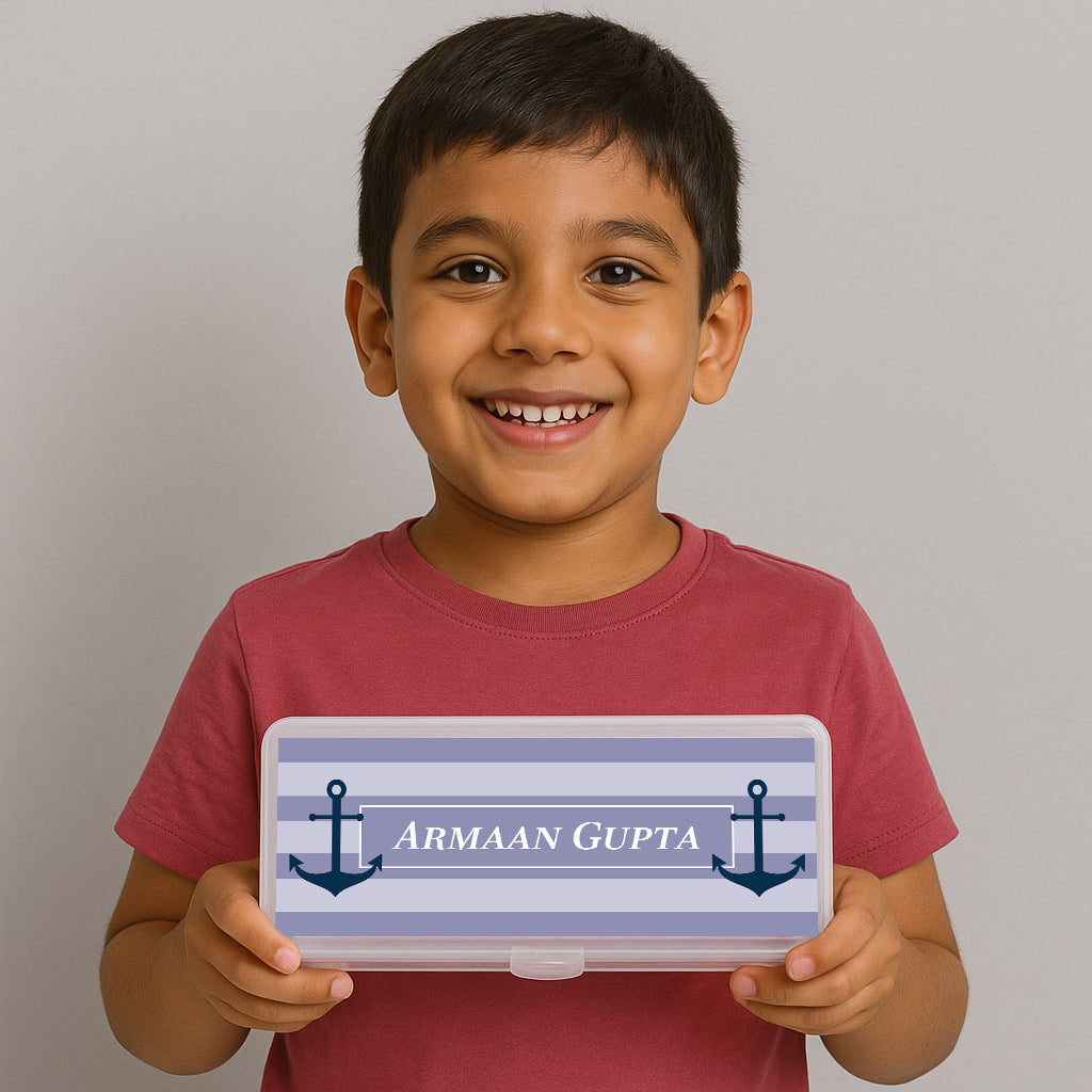 Nautical Anchor Kids Pencil Box