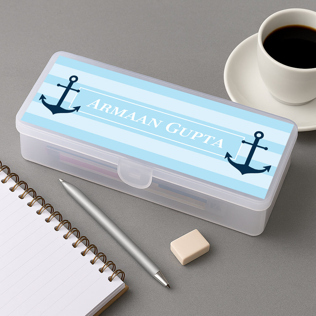 Nautical Anchor Kids Pencil Box