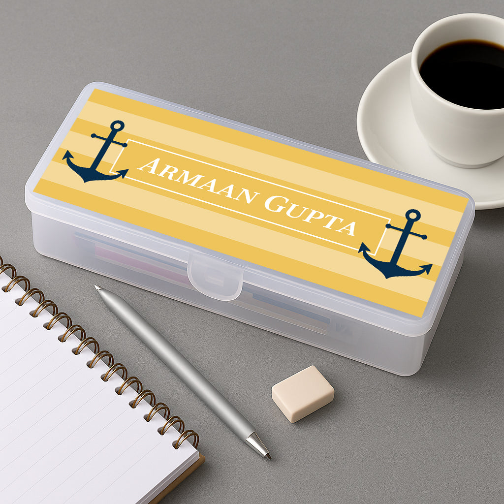 Nautical Anchor Kids Pencil Box