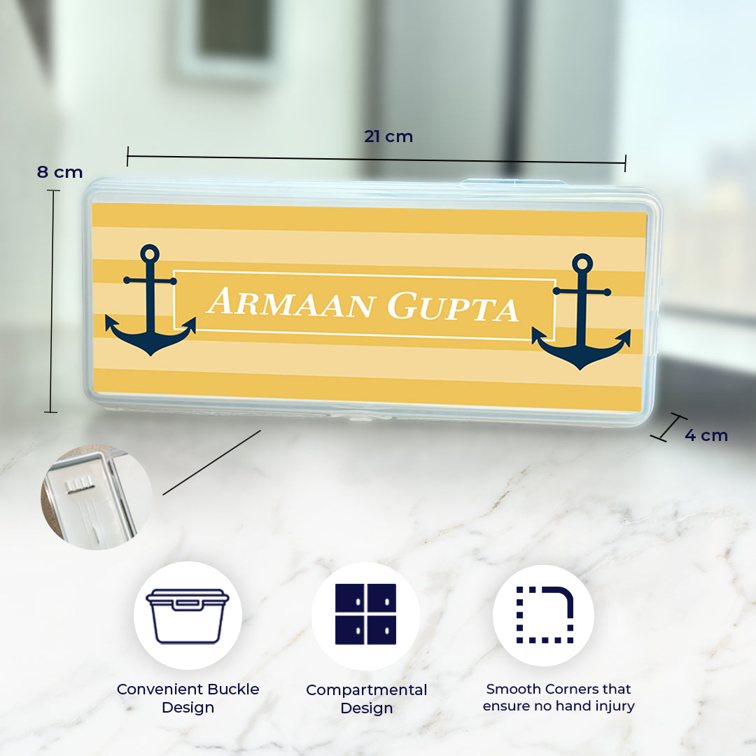 Nautical Anchor Kids Pencil Box