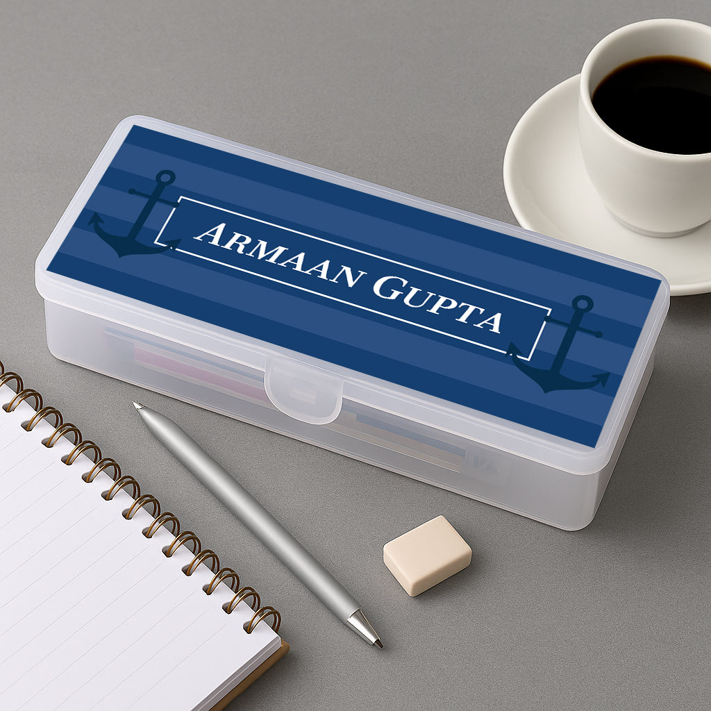 Nautical Anchor Kids Pencil Box