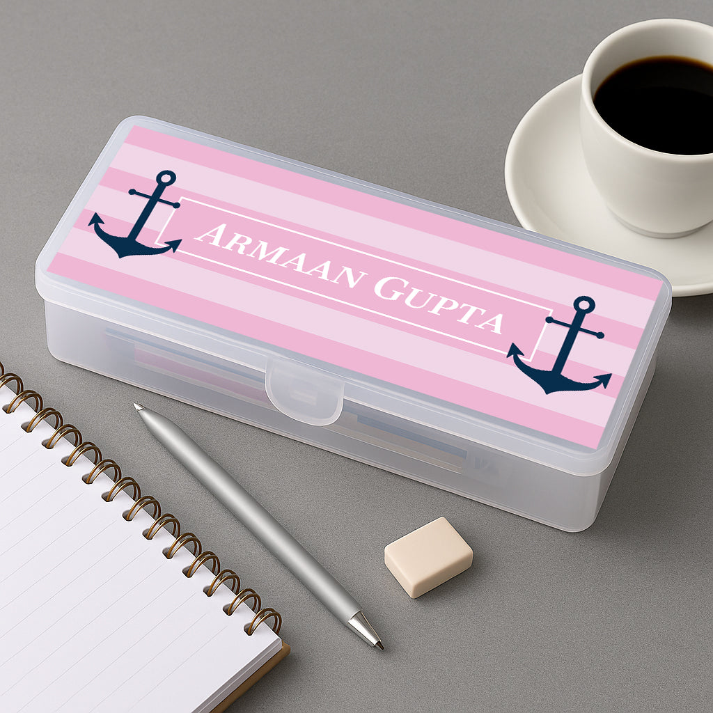 Nautical Anchor Kids Pencil Box