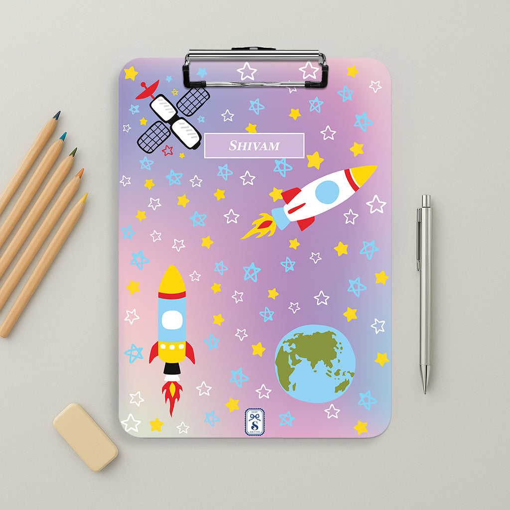 Space Satellites Clipboard