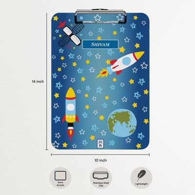 Space Satellites Clipboard