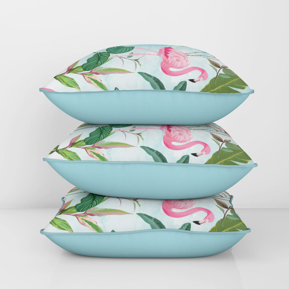 Flamingo Foliage Cushion Cover