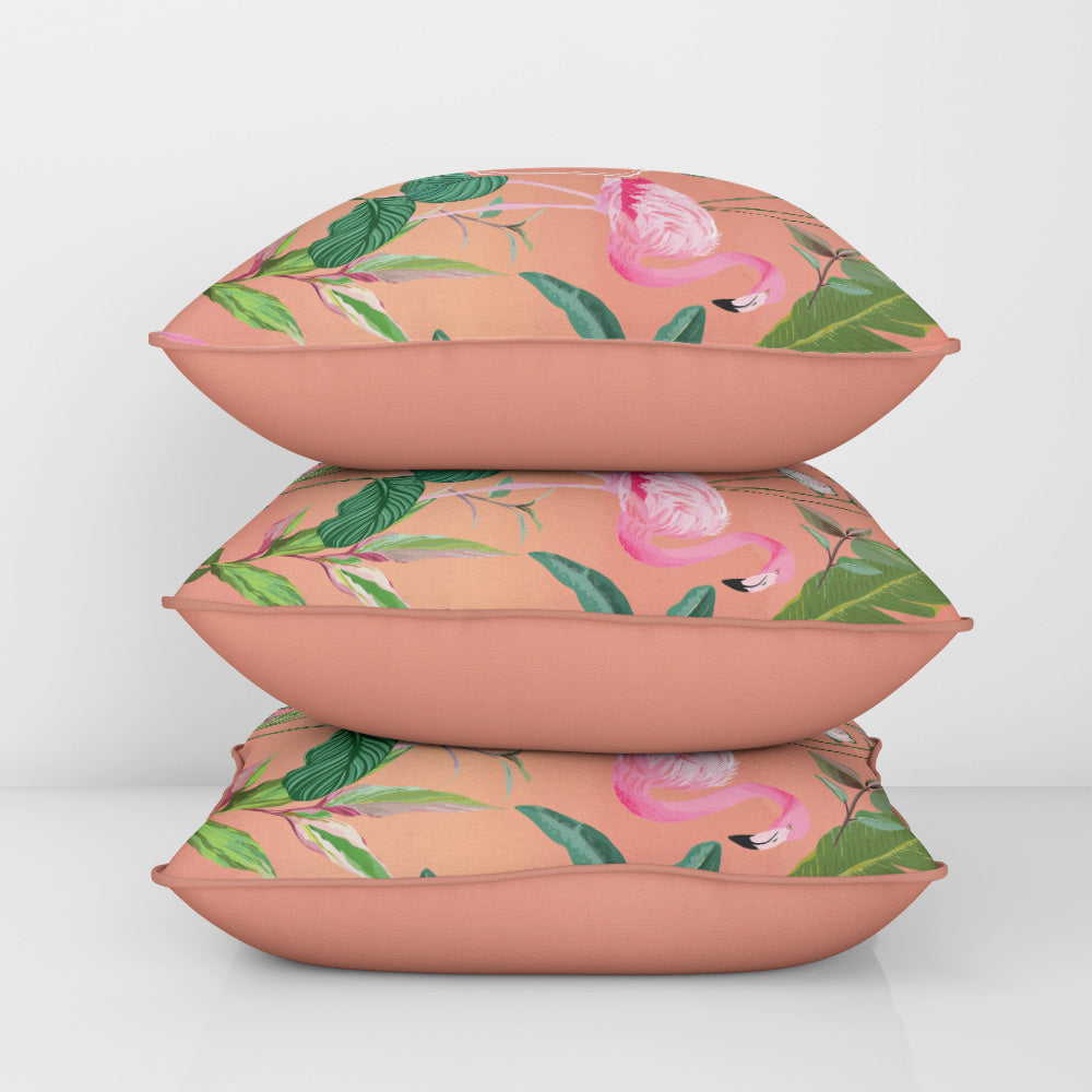 Flamingo Foliage Cushion Cover