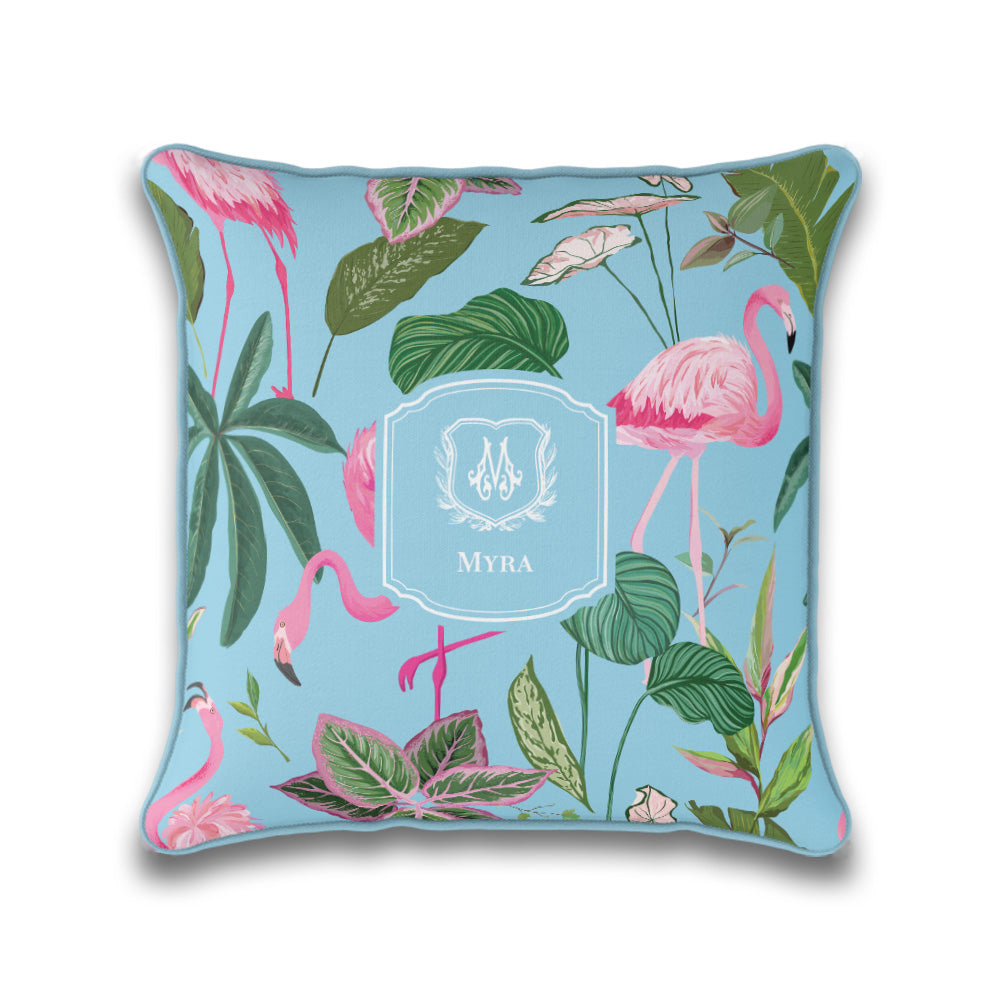 Flamingo Foliage Cushion Cover