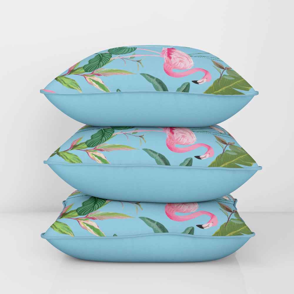 Flamingo Foliage Cushion Cover