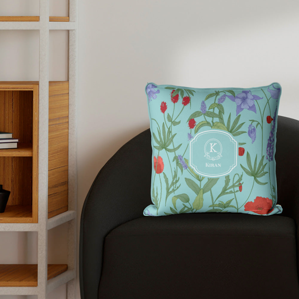 Scarlet Bloom Cushion Cover