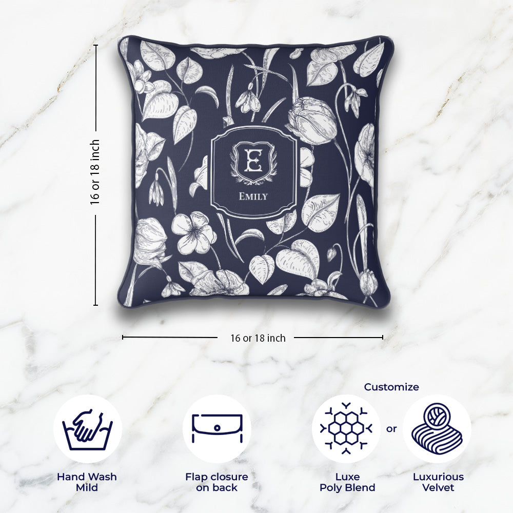 Ink Botanica Cushion Cover