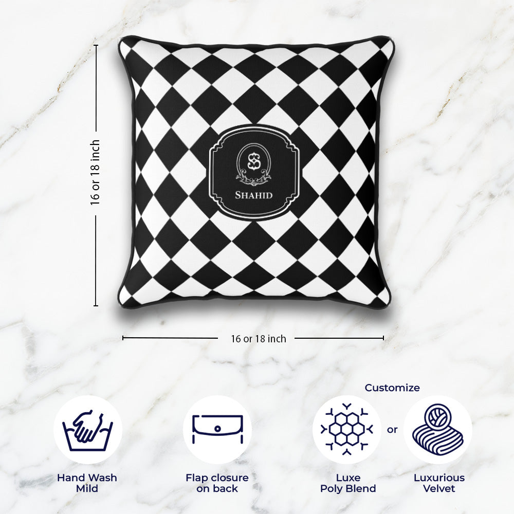 Checkered Cushion Cover