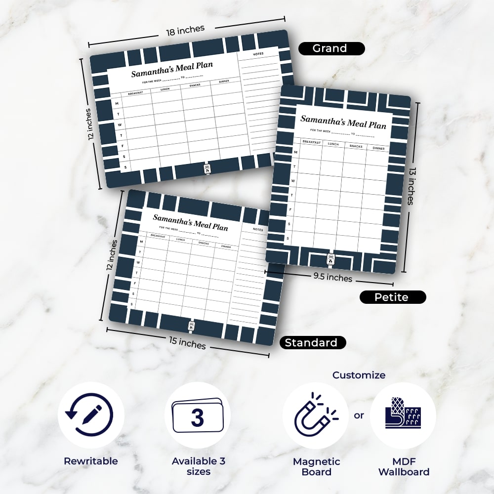 Nautical Grid Meal Planner