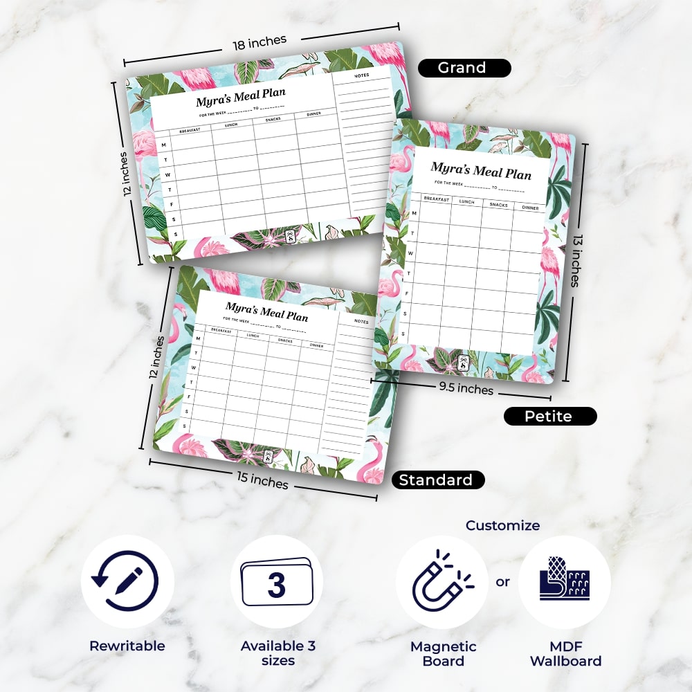 Flamingo Foliage Meal Planner