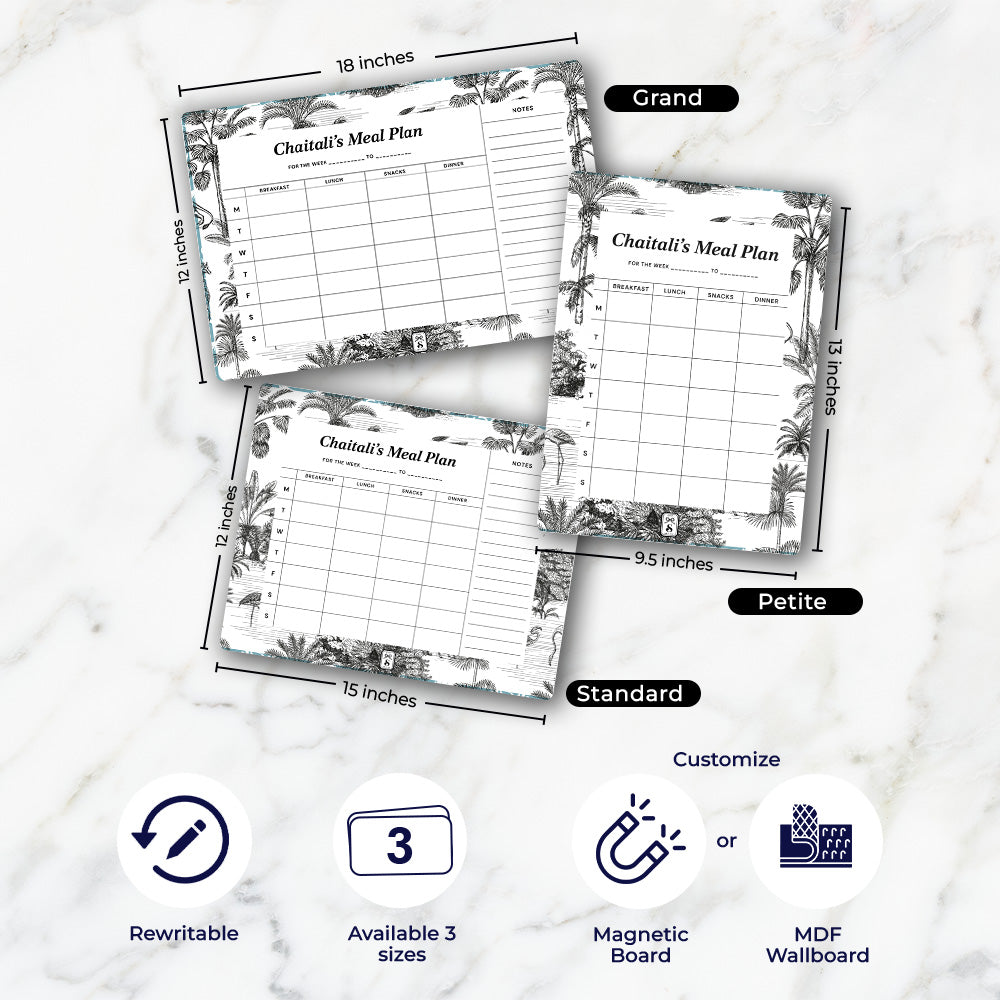 Savanna Noir Meal Planner