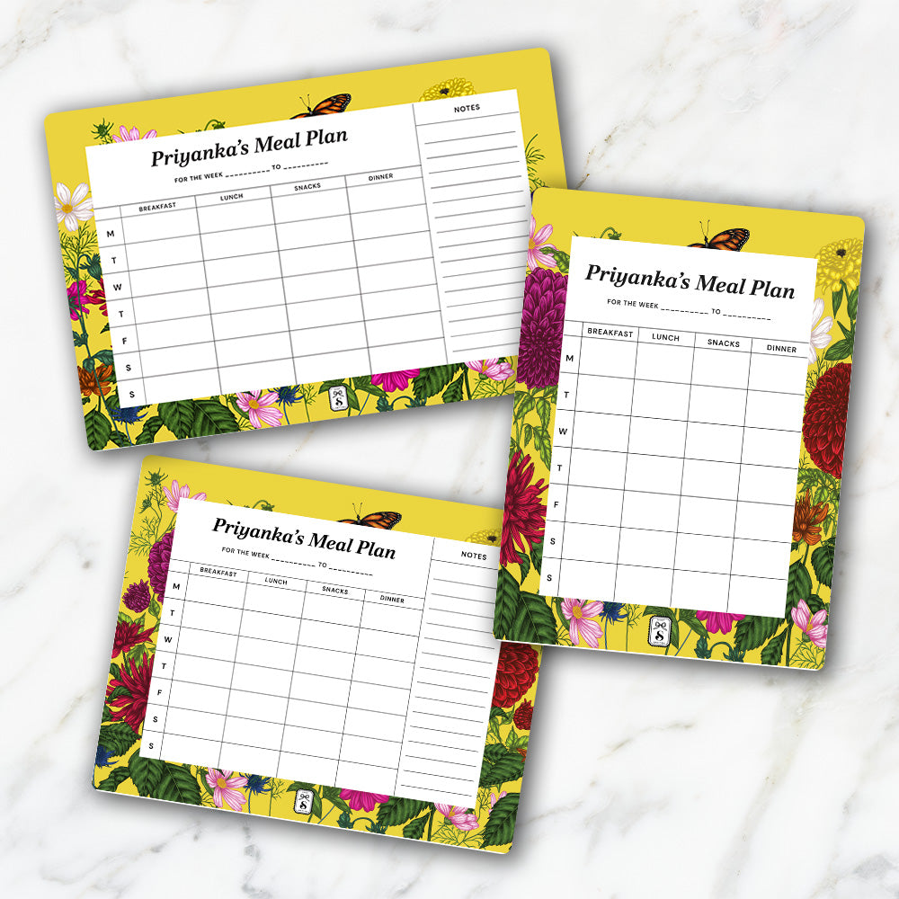 Floral Flutter Meal Planner