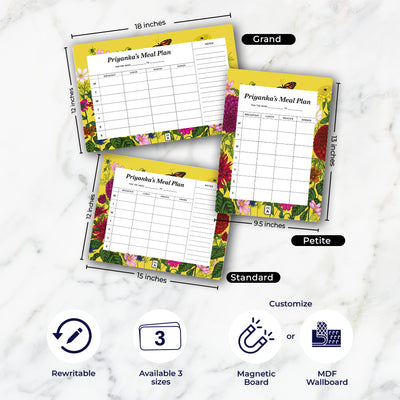 Floral Flutter Meal Planner