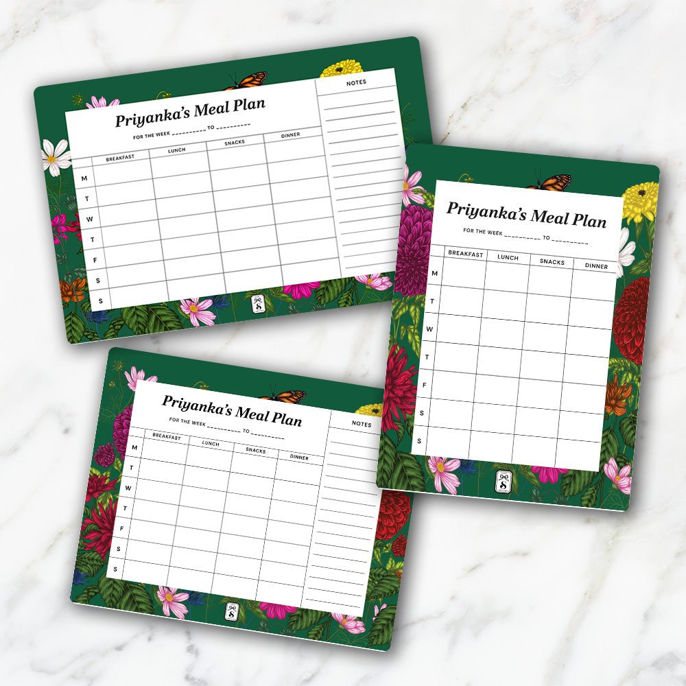 Floral Flutter Meal Planner